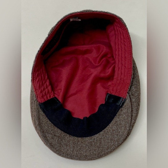 Men's Large Fitted Goorin Bros Brown Heather Flat Cap Hat - Picture 14 of 16